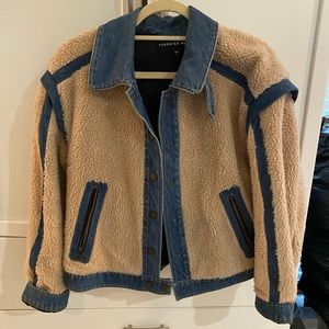 Veronica Beard Shearling Denim jacket